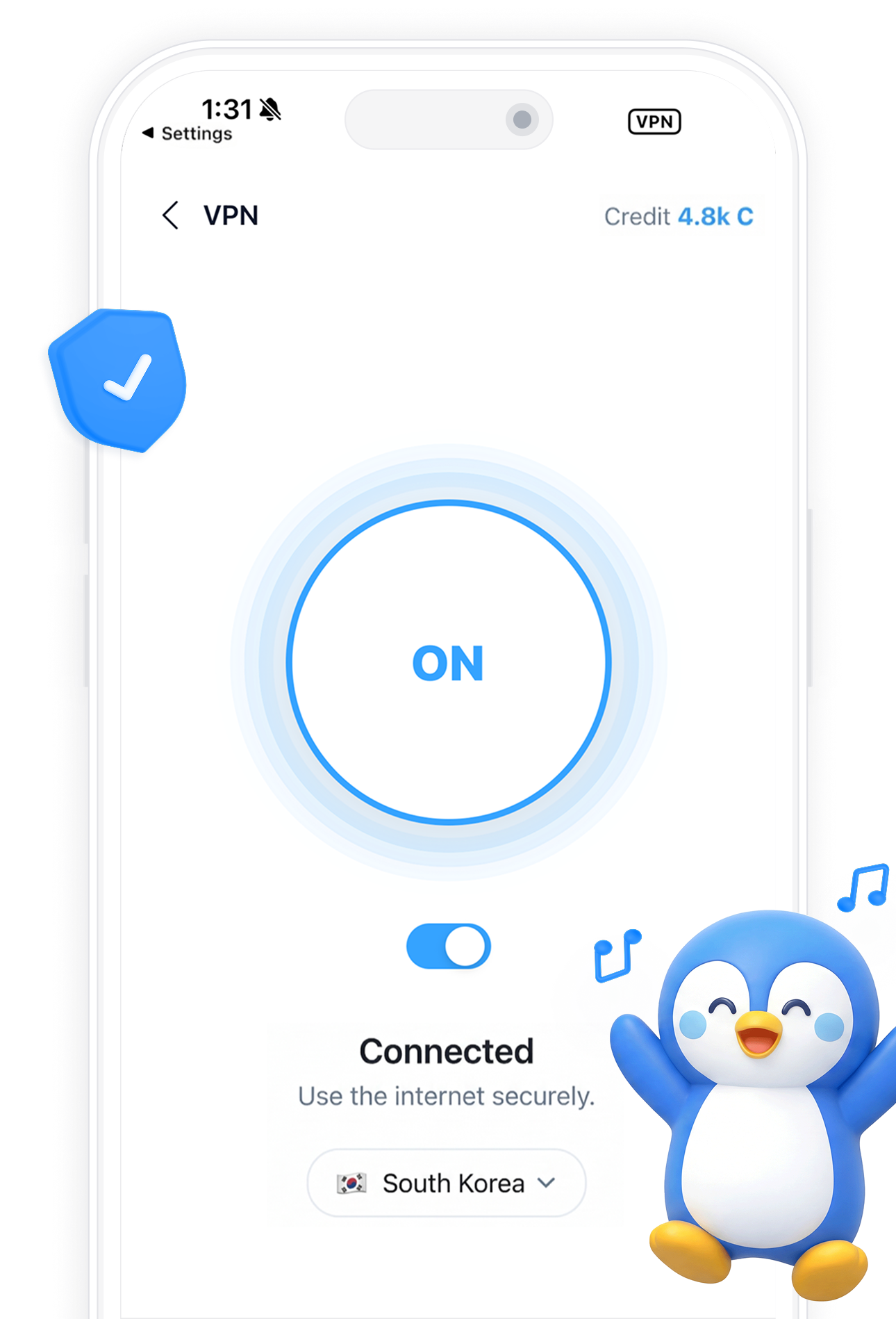 VPN 应用画面