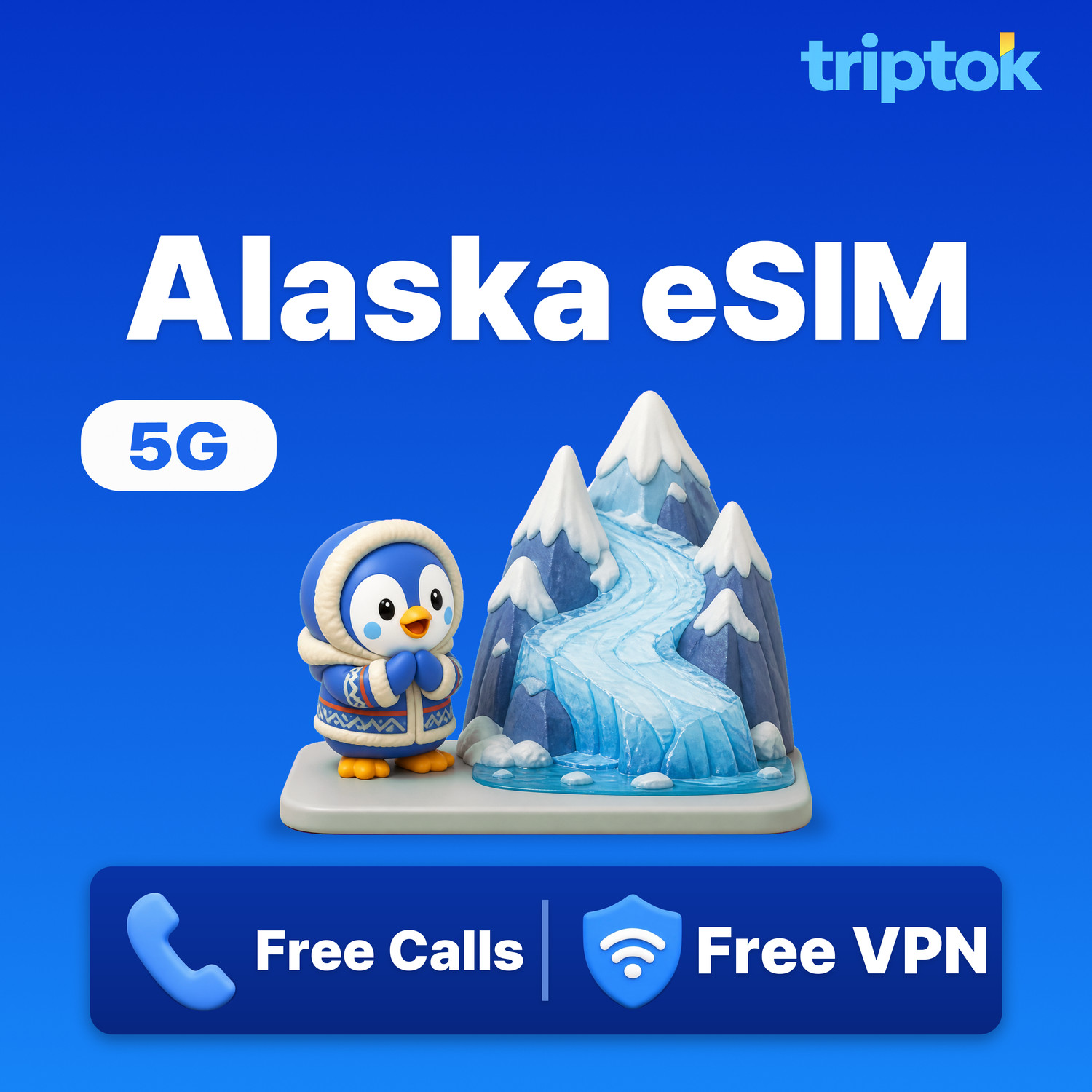 Alaska eSIM 5G Unlimited Data & Calls with Free VPN Instant Activation