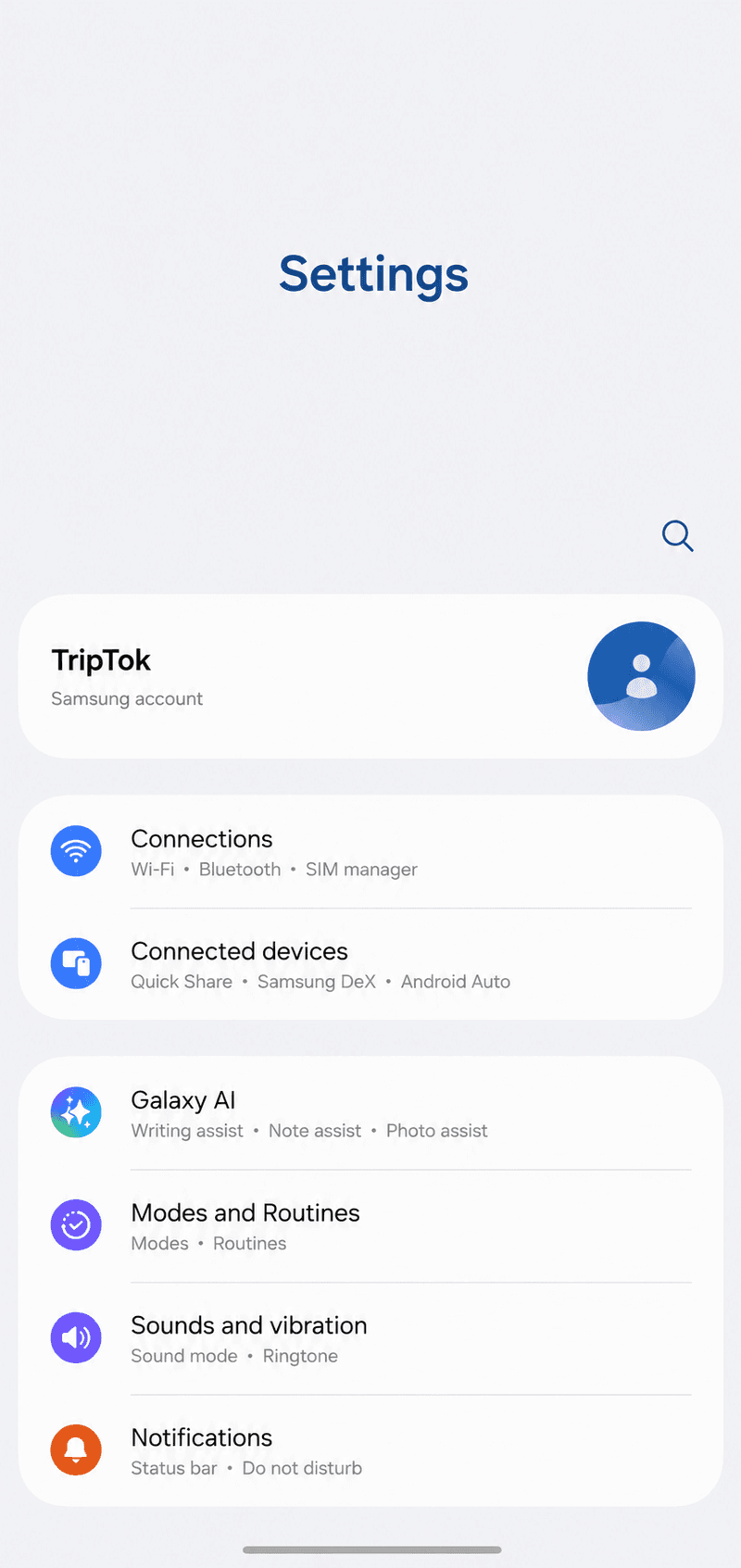 Open the [Settings] app on your phone and go to [Connections].