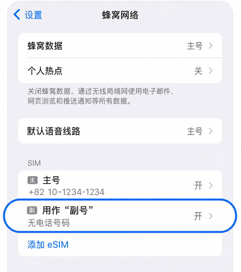 选择eSIM套餐
